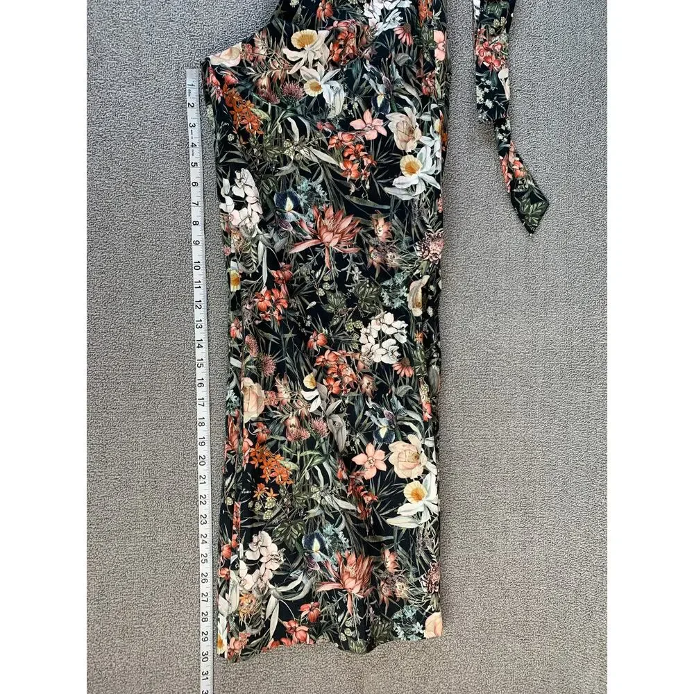 Antonio Melani Jumpsuit Floral Lilli Print Belted Black Terra Size 14